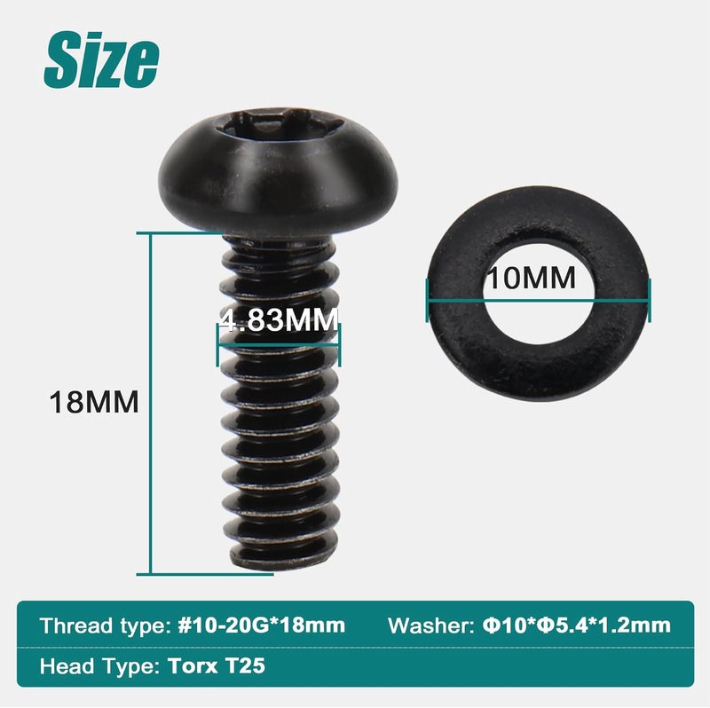 MoKitDora 5PCS Derby Cover Bolt Kit Compatible with Harley 2019-up Softail and 2018-up Sport Glide FLSB Models, Black - Image 3
